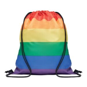 BOW Sac à cordon arc-en-ciel RPET