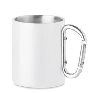 AROM Mug en métal anse mousqueton