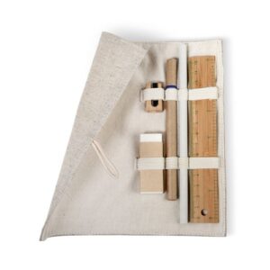 ECOSET Set d'écriture,pochette coton