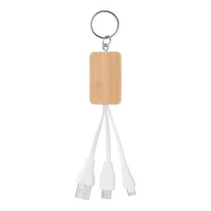 CLAUER Câble Bambou 3 en 1